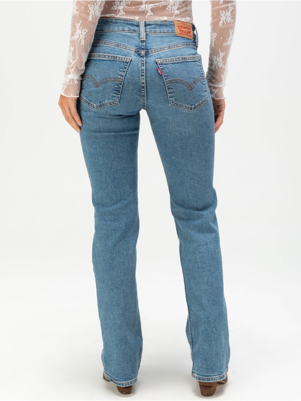 Levi's Superlow Bootcut Jeans NWOT 28x32 Hydrologic/Light Blue